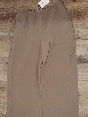 Aritzia Artisan Wide Leg Pants in Folio brown